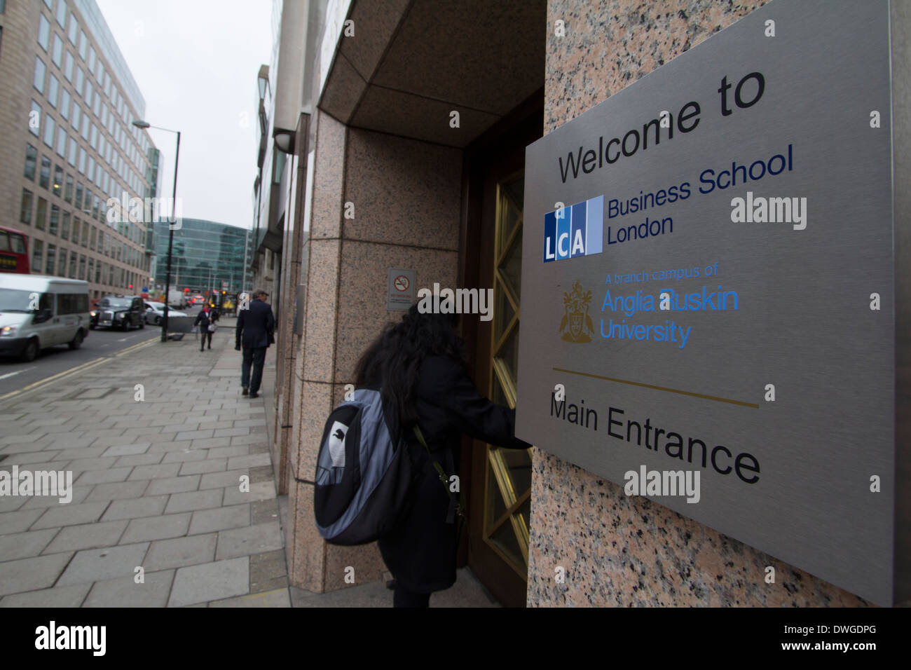 Anglia Ruskin University Business school London Stock Photo