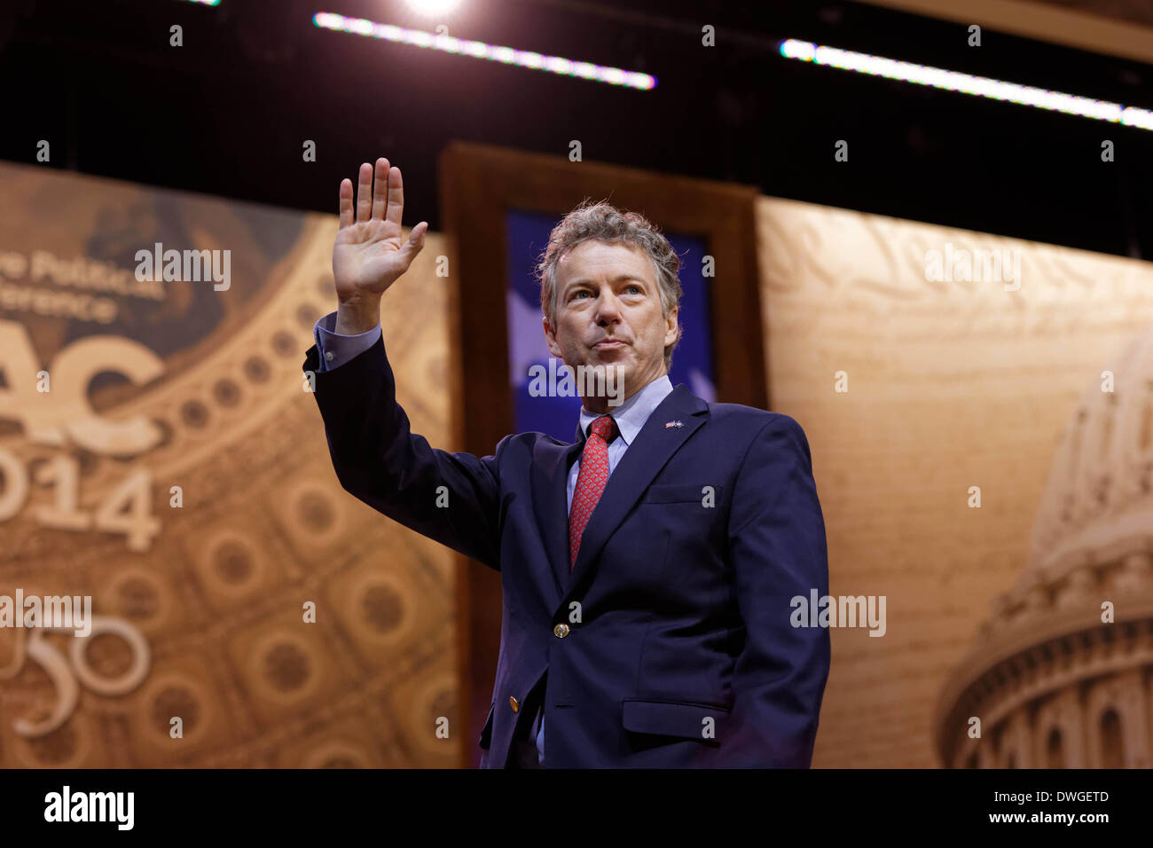 Senator Rand Paul of Kentucky pictured during his speech at CPAC Stock Photo