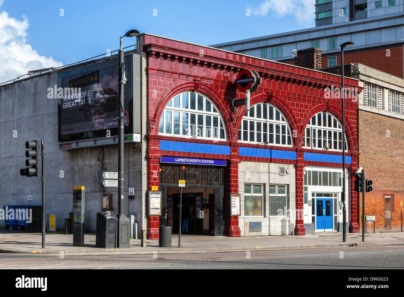 Lambeth North Underground tube station, Southwark, South London, SE1