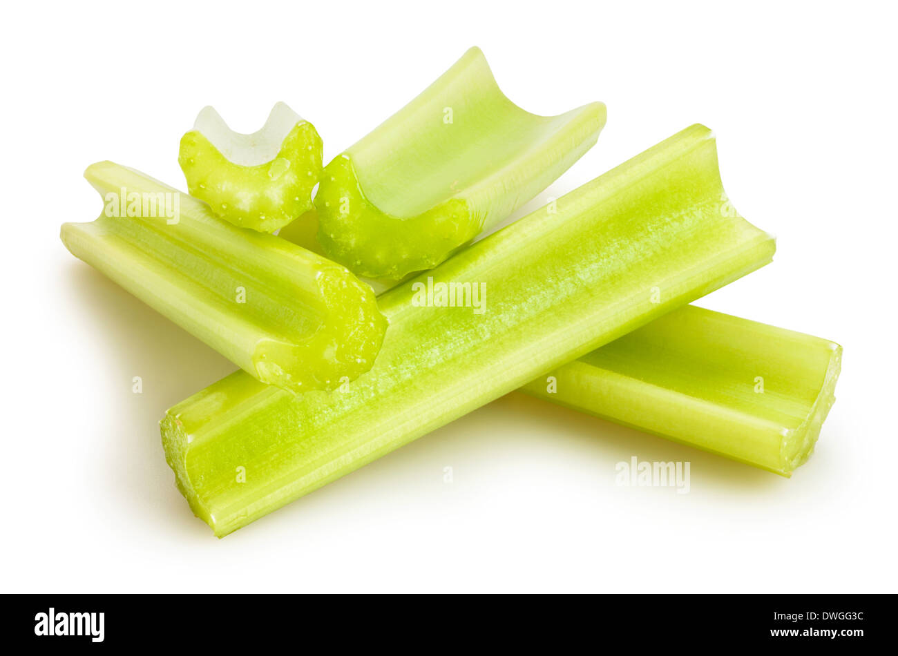 celery sticks isolated Stock Photo Alamy