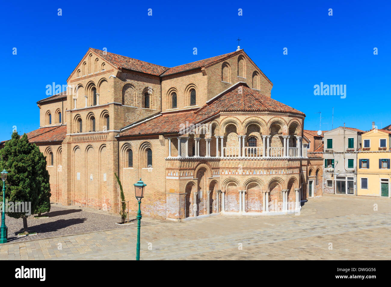 Murano, Santa Maria and San Donato Cathedral, Venice, Italy Stock Photo