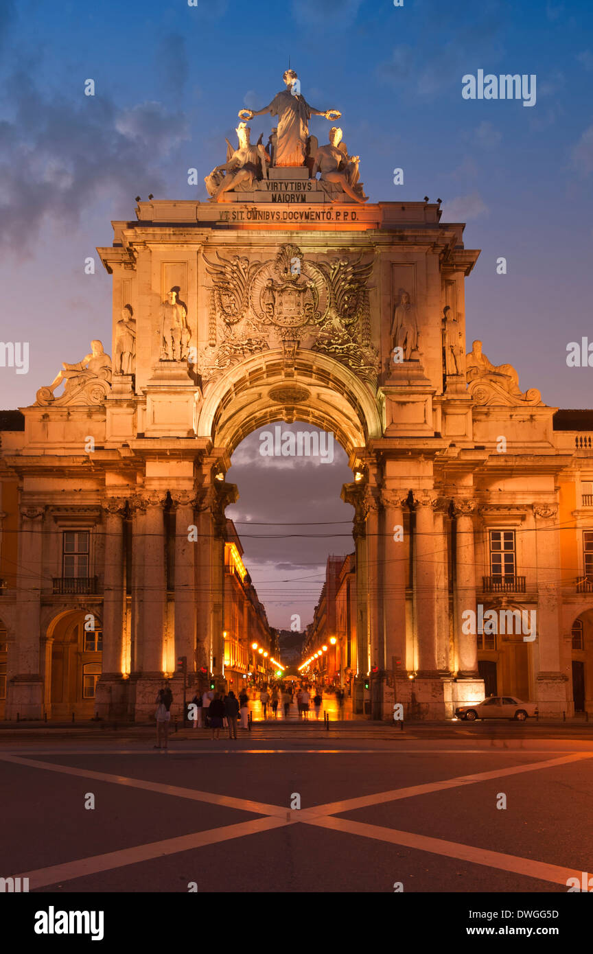 Arco da Rua Augusta, Lisbon Stock Photo