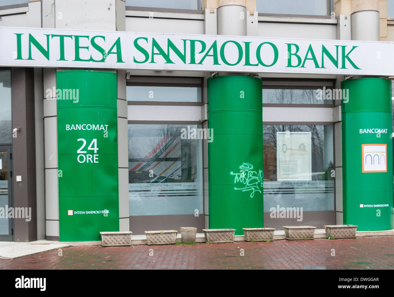 Intesa Sanpaolo Bank Office In Bucharest Romania Stock Photo Alamy