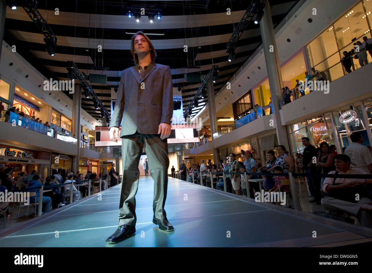 Model on runway at Fashion Show Mall, on the Strip in Las Vegas, Nevada,  USA Stock Photo - Alamy