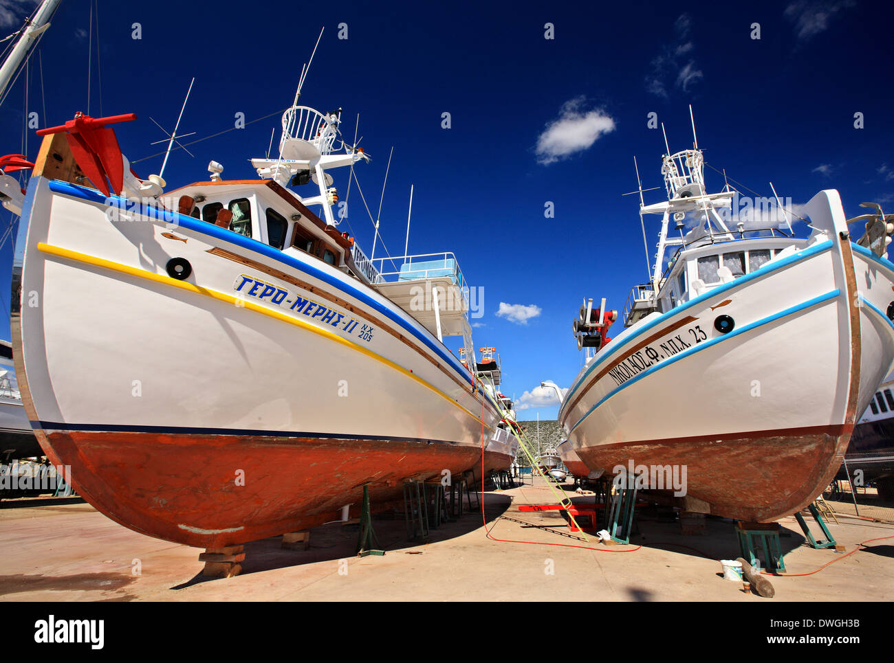 At the traditional shipyards of Koilada village, Municipality of