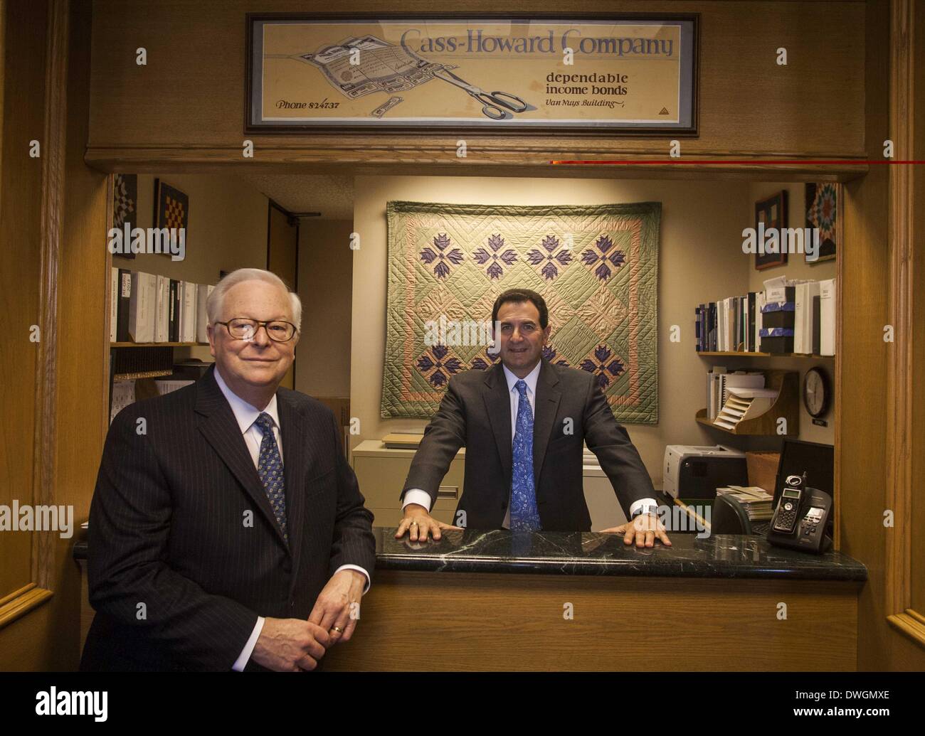 Los Angeles, California, USA. 24th Feb, 2014. Mark Minichiello, right ...