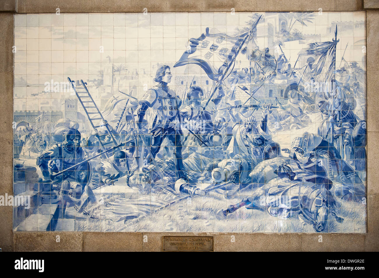 Painted tiles, Porto Stock Photo Alamy
