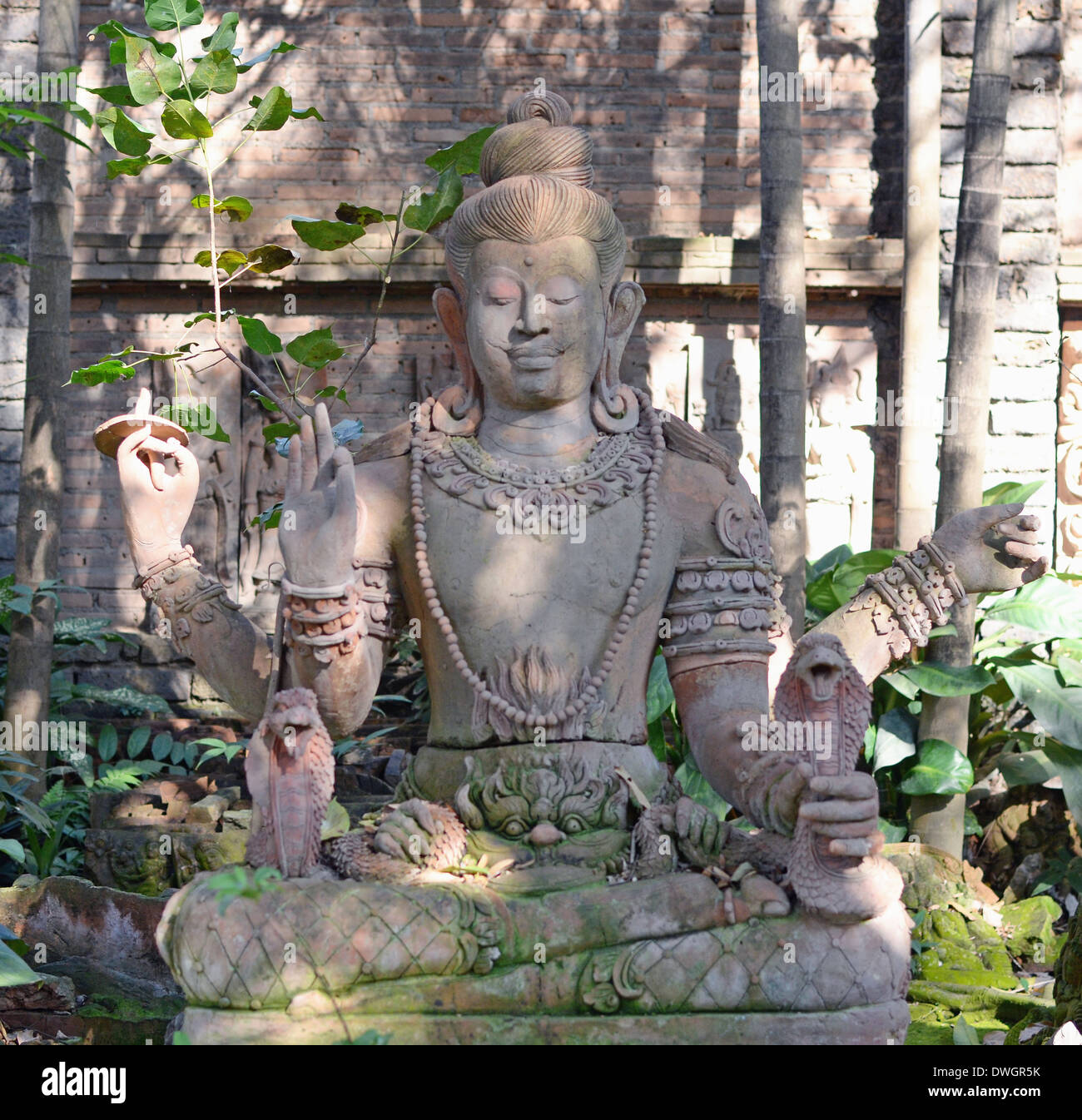 Buddha statue in the garden Stock Photo Alamy