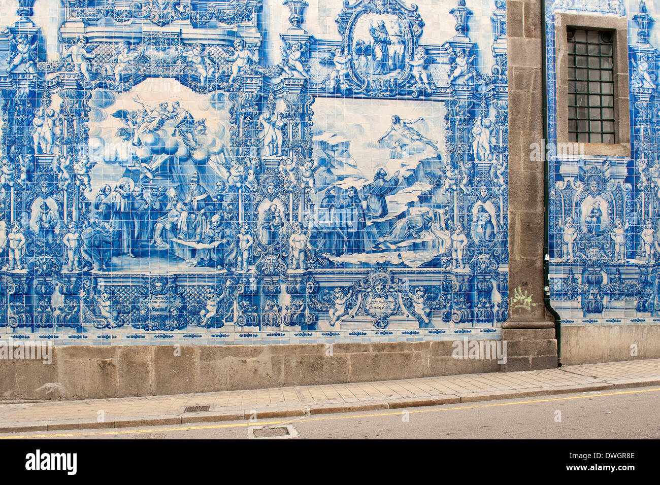 Painted tiles, Porto Stock Photo Alamy