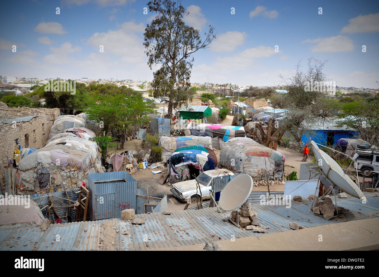 IDP camp. State House, Hargeisa, Somaliland Stock Photo