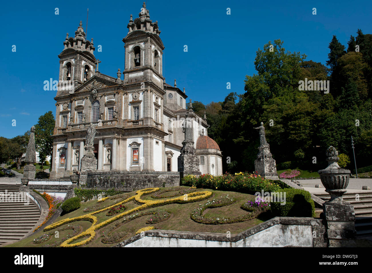 Bom Jesus do Monte Sanctuary, Braga Stock Photo
