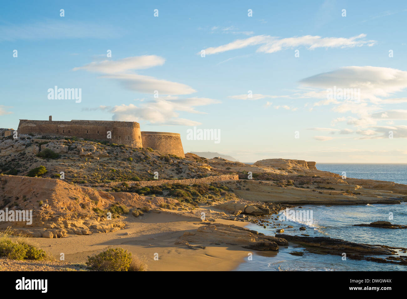 A remote beach on Cabo de Gata coast Stock Photo