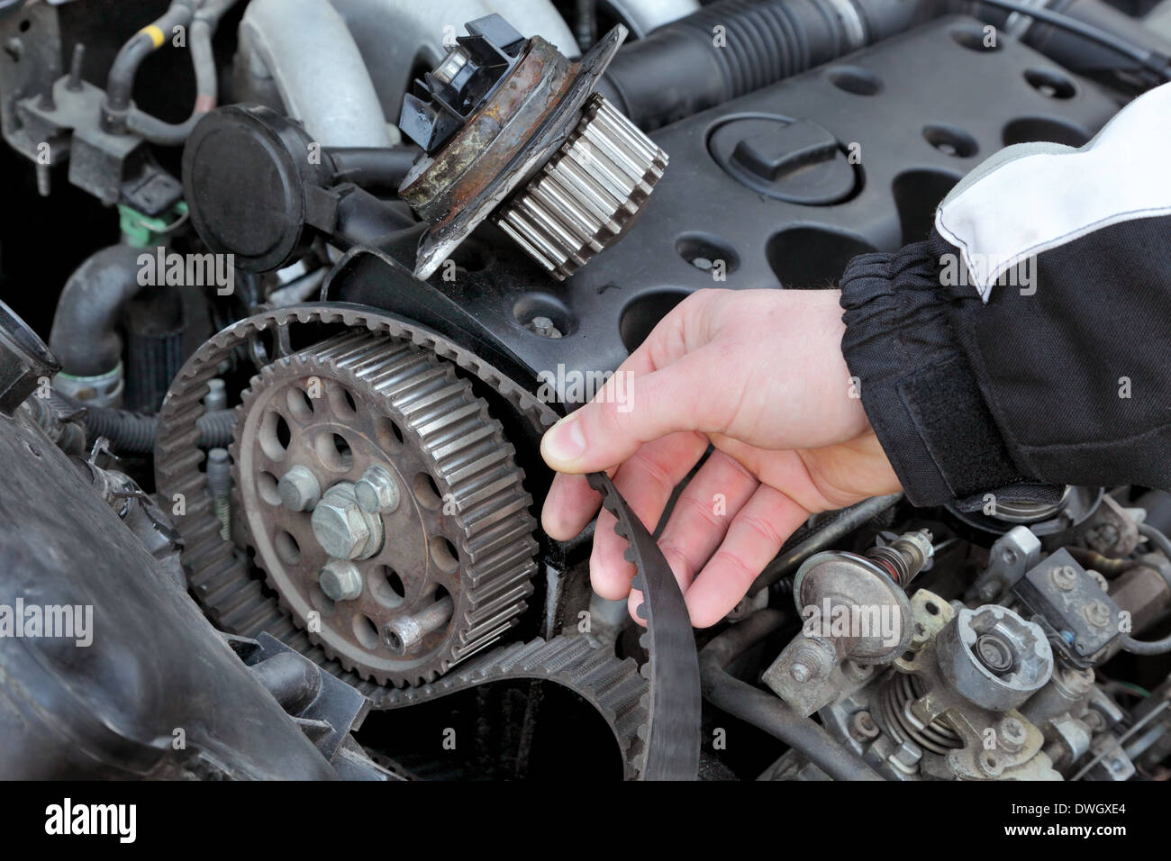 replacing belts on car