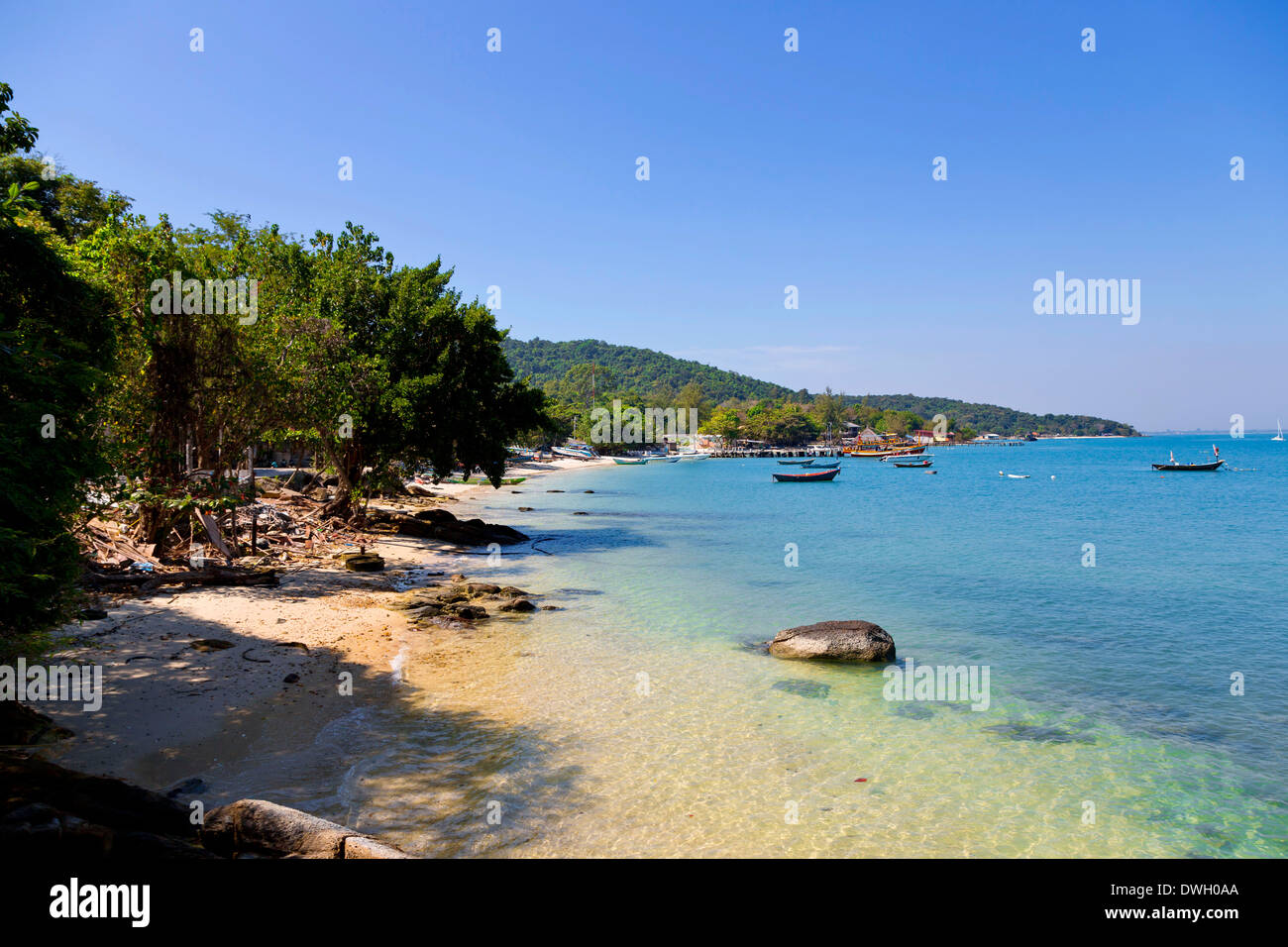 Scenery at Noi Na Bay on Ko Samet Island, Thailand Stock Photo