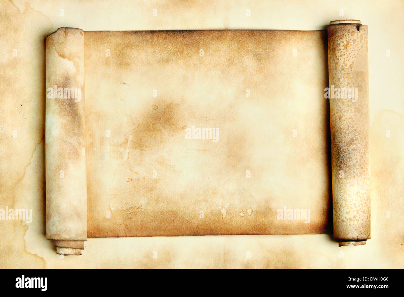 Ancient scroll, may be used as background Stock Photo - Alamy