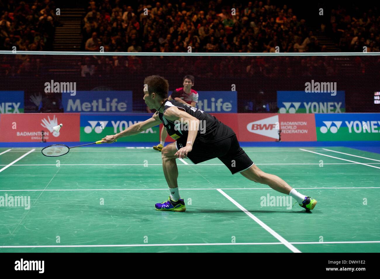 Birmingham, UK. 08th Mar, 2014. Lee Chong Wei during Yonex All England Open Badminton Championships from the National Indoor Arena. Credit:  Action Plus Sports/Alamy Live News Stock Photo