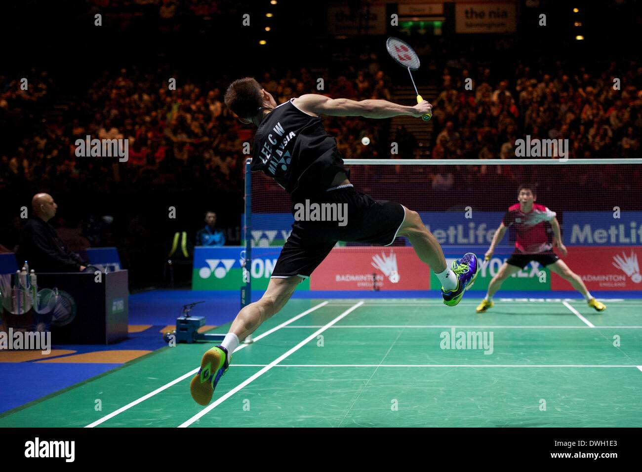 Birmingham, UK. 08th Mar, 2014. Lee Chong Wei during Yonex All England Open Badminton Championships from the National Indoor Arena. Credit:  Action Plus Sports/Alamy Live News Stock Photo