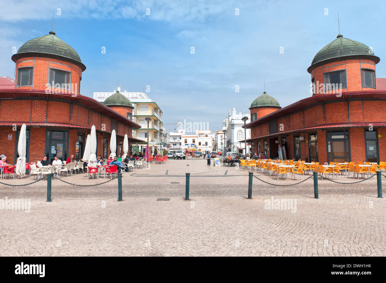 Market hall, Olhao Stock Photo Alamy