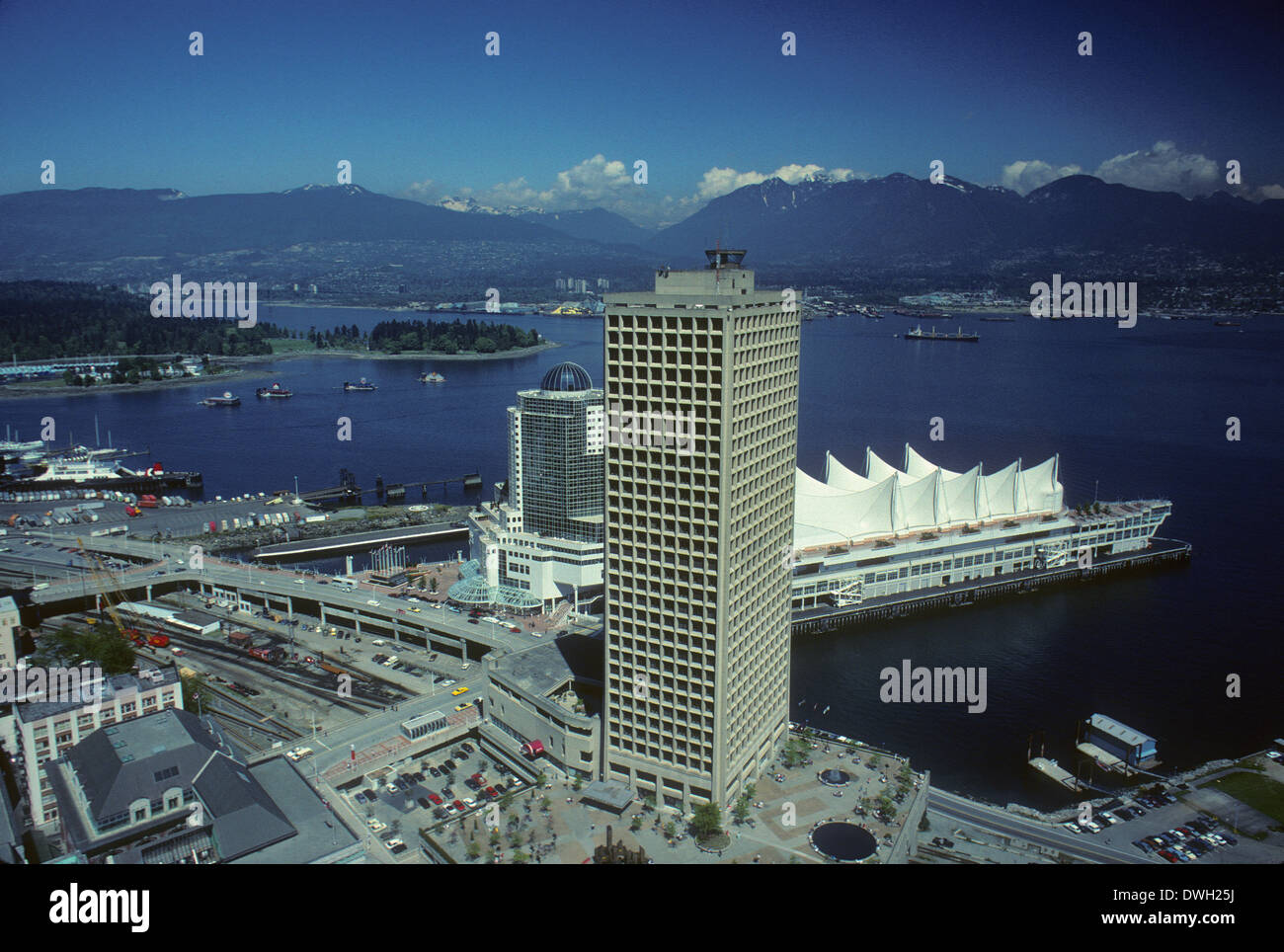 Canada Place and Burrard Inlet, Vancouver, BC Canada Stock Photo - Alamy