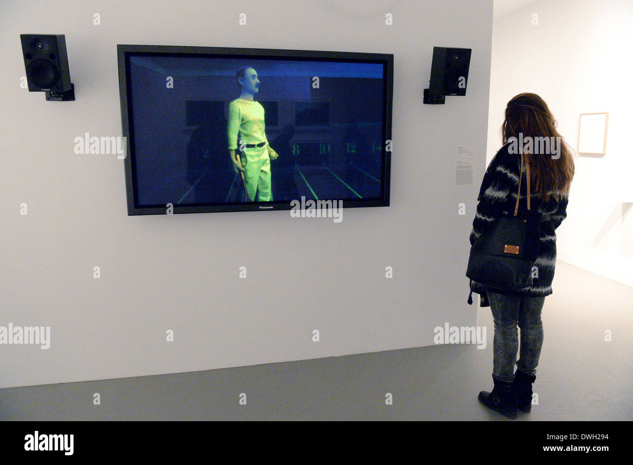 New York, USA. 07th Mar, 2014. The video work 