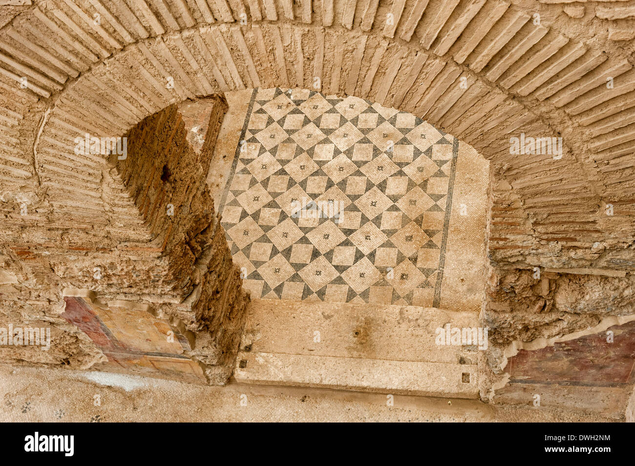 Pavement mosaic, Ephesus Stock Photo