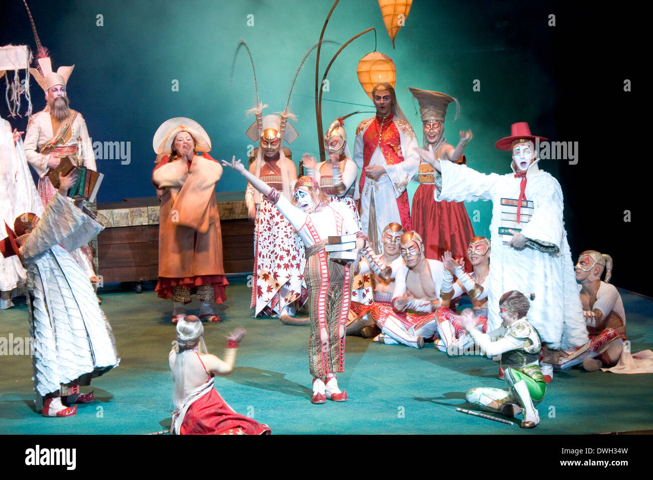 The spellbinding Cirque du Soleil show KA at MGM Grand, Las Vegas, Nevada, USA Stock Photo