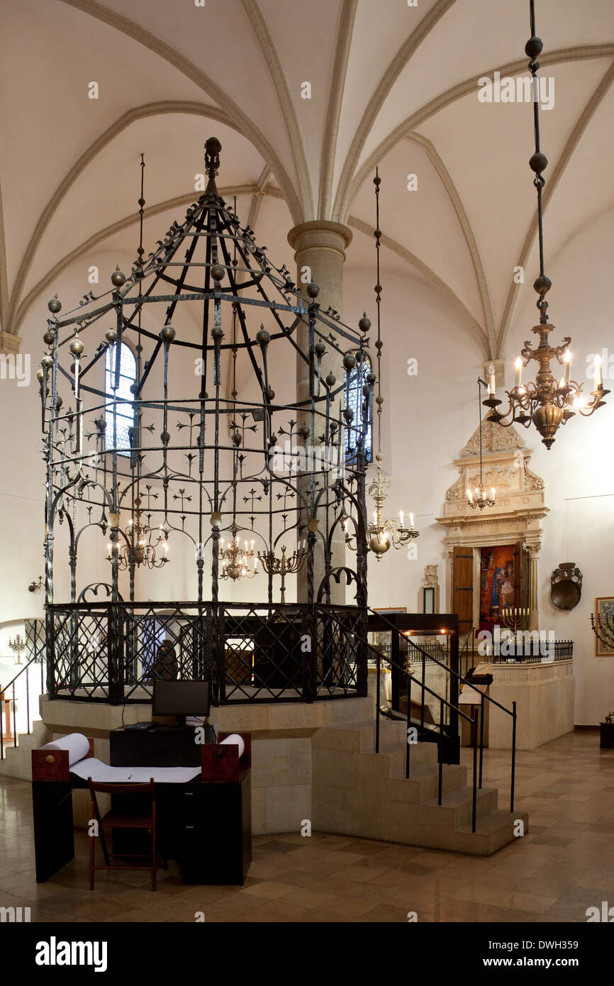 Interior of the Old Synagogue in the Kazimierz district of the city of Krakow in Poland Stock Photo