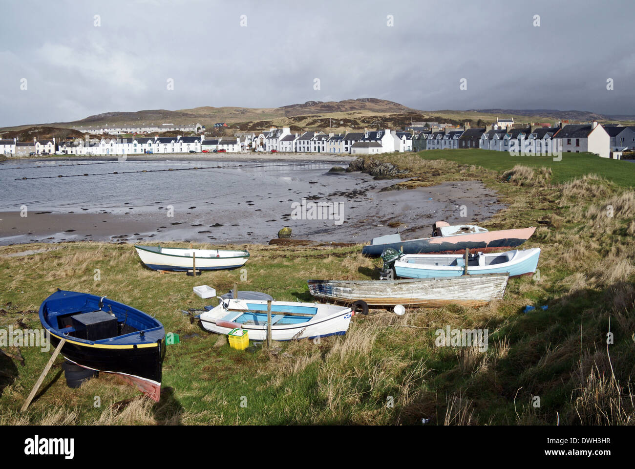 Port Ellen view Islay Western Isles Scotland Stock Photo