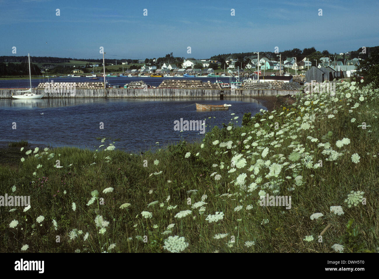 Harbour and town, North Rustico, PEI, Canada Stock Photo Alamy