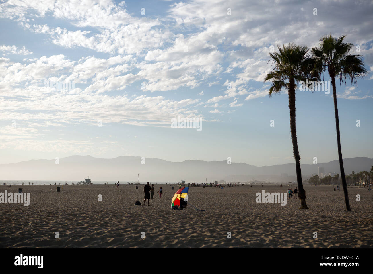 Venice beach panoramic view in Los Angeles Stock Photo - Alamy