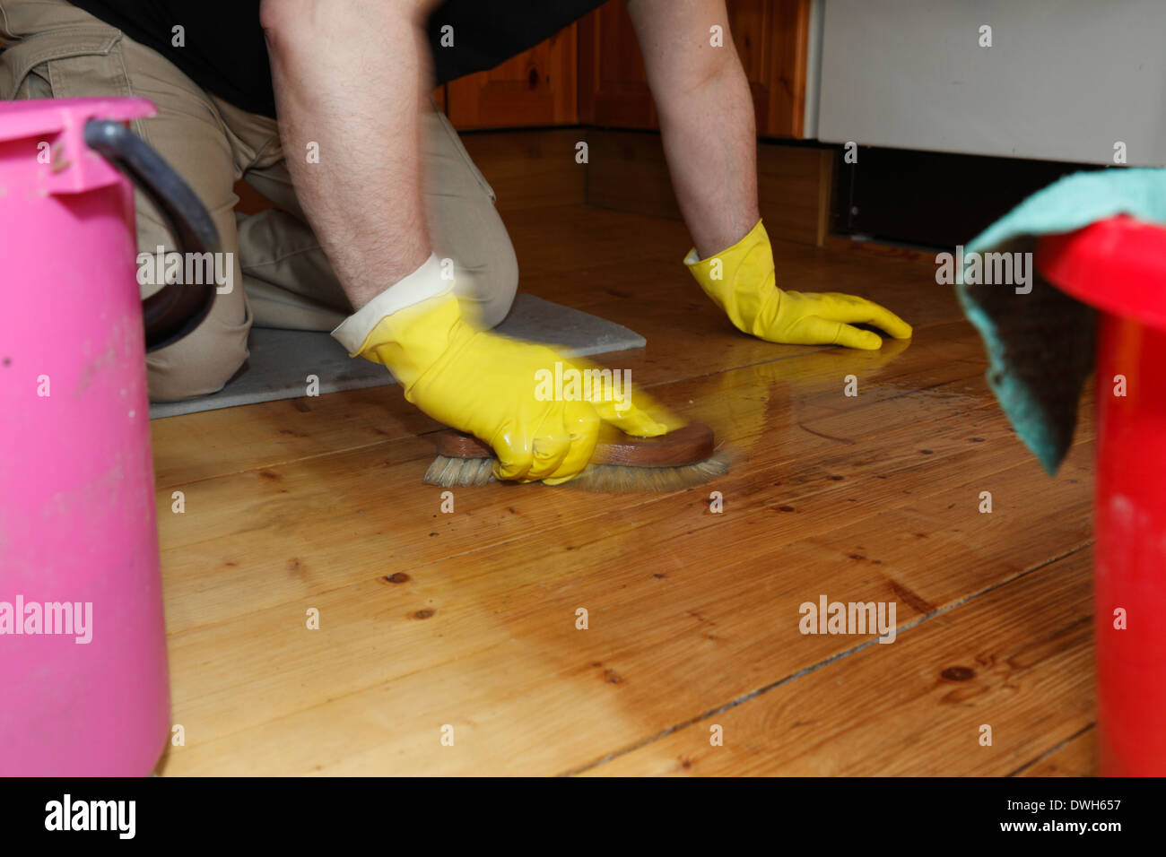 Scrubbing the floor hires stock photography and images Alamy