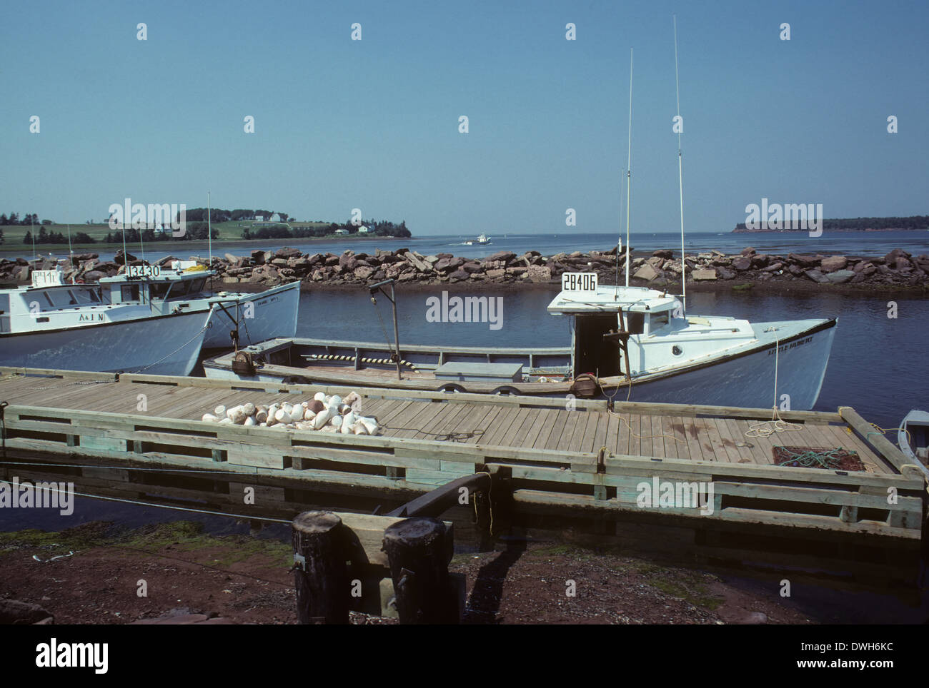 Boats at fishing harbour, Stanley Bridge, PEI, Canada Stock Photo Alamy