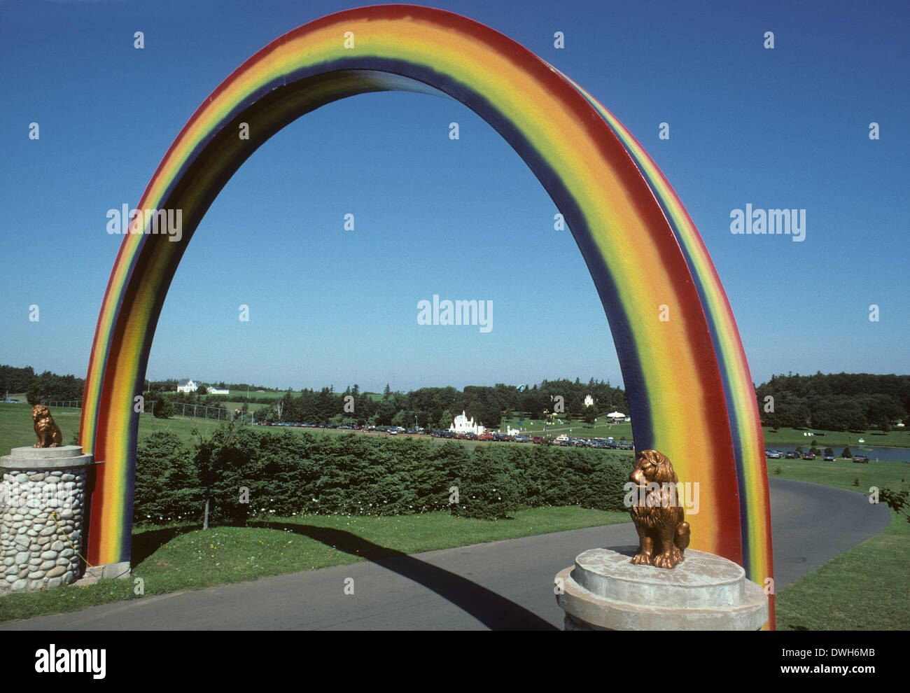 Rainbow Valley entrance arch, Cavendish, PEI, Canada Stock Photo Alamy