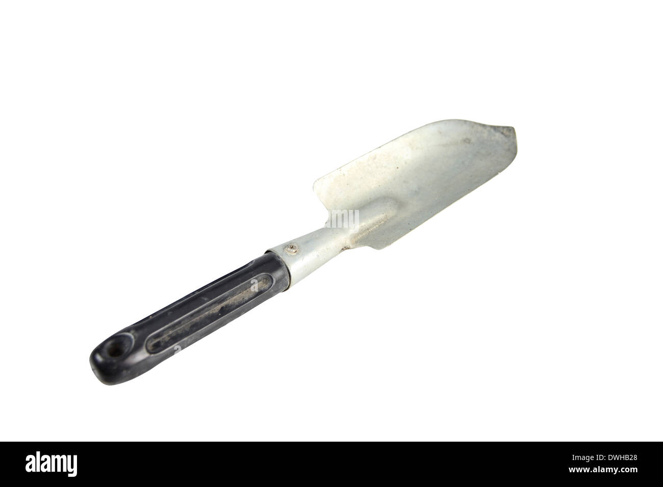 Garden tool trowel isolated on white background. Stock Photo