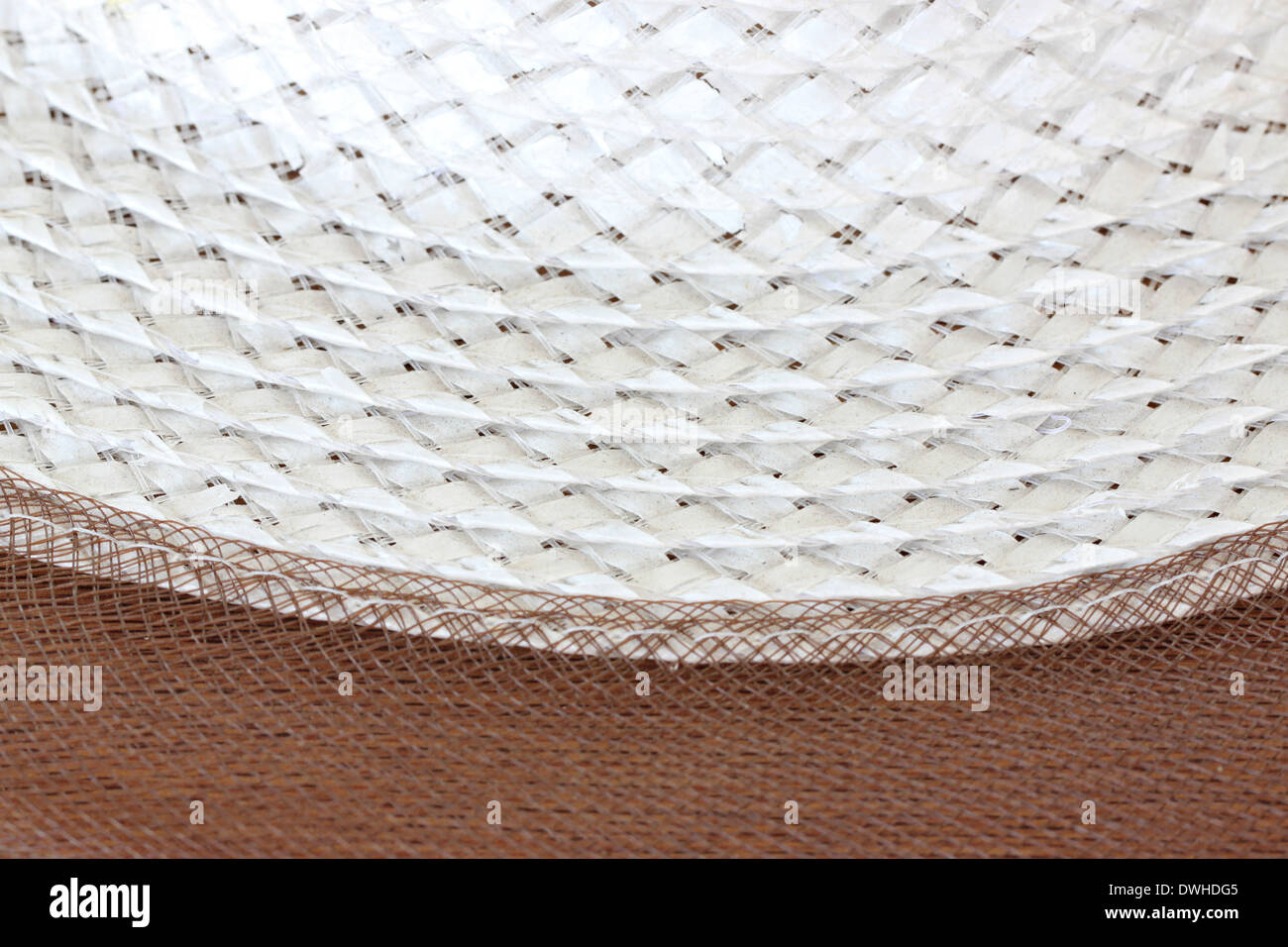 White hat pattern for the background. Stock Photo