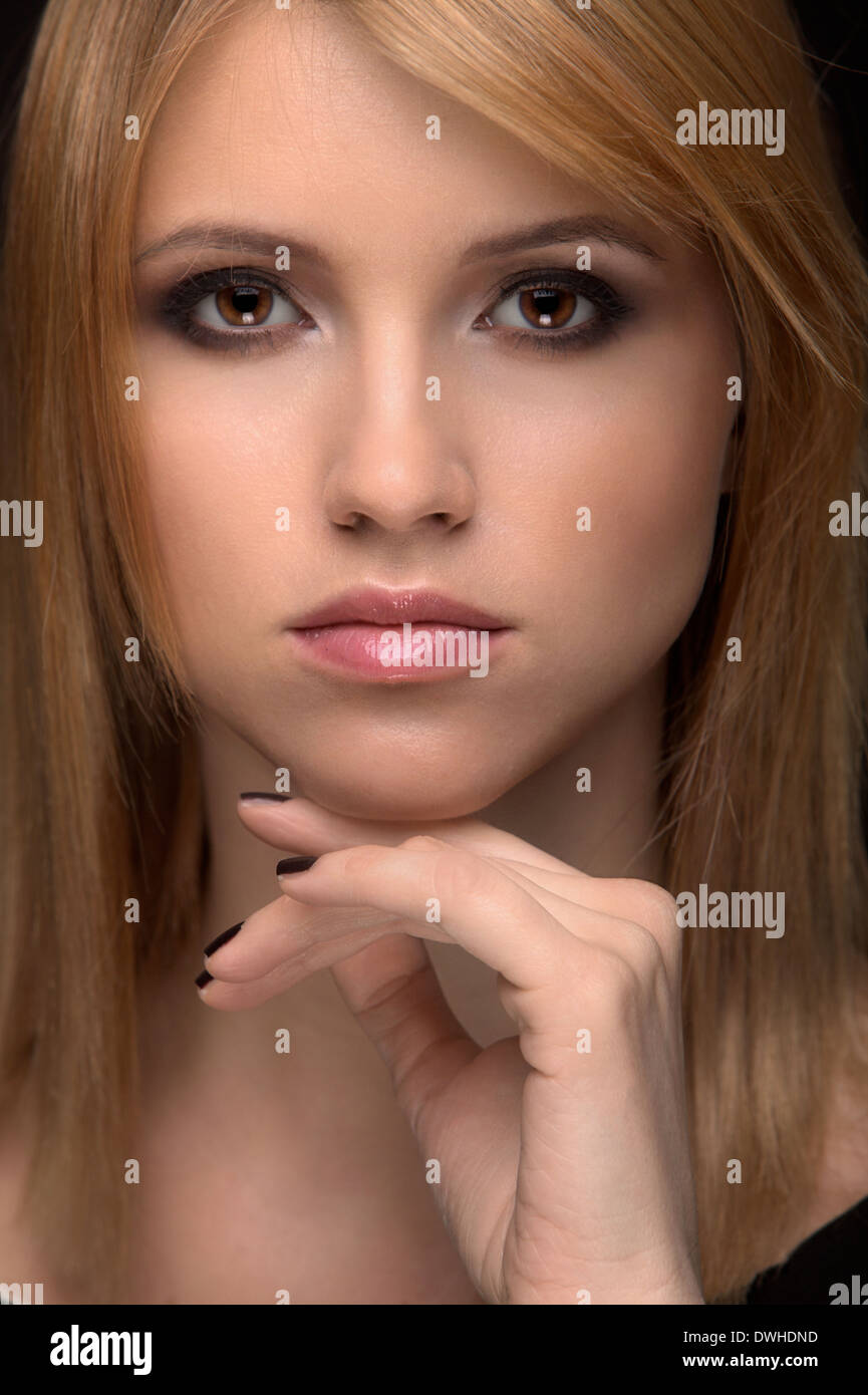 Pretty young woman Stock Photo Alamy