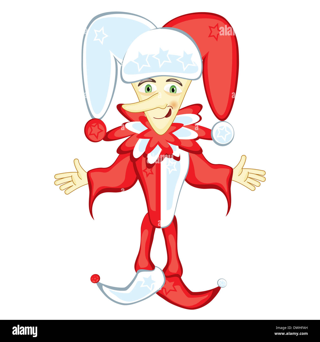 Clown. Isolated illustration on white background for design Stock Photo ...