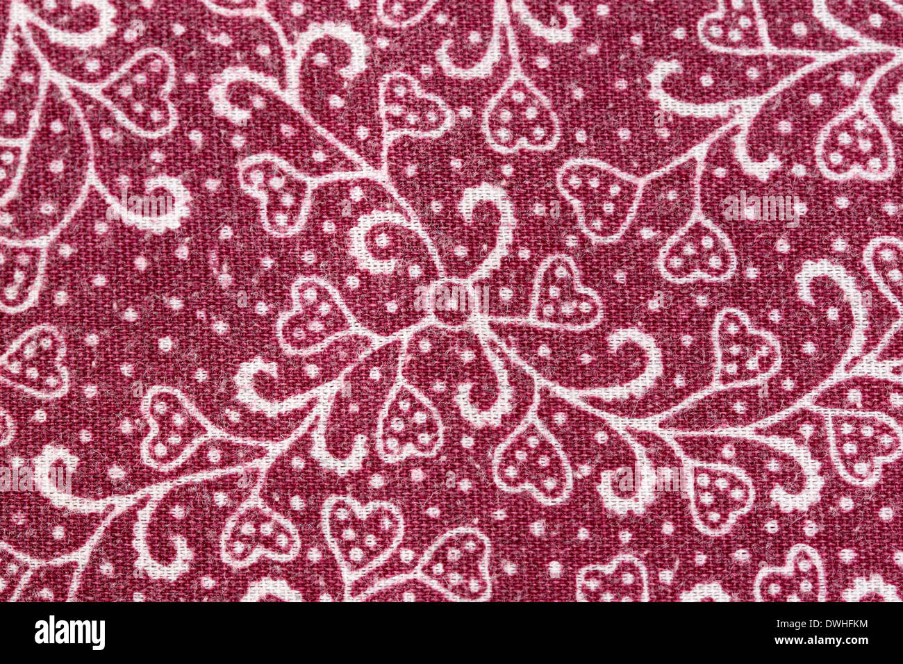 Thai Batik sarong of flower pattern for background. Stock Photo
