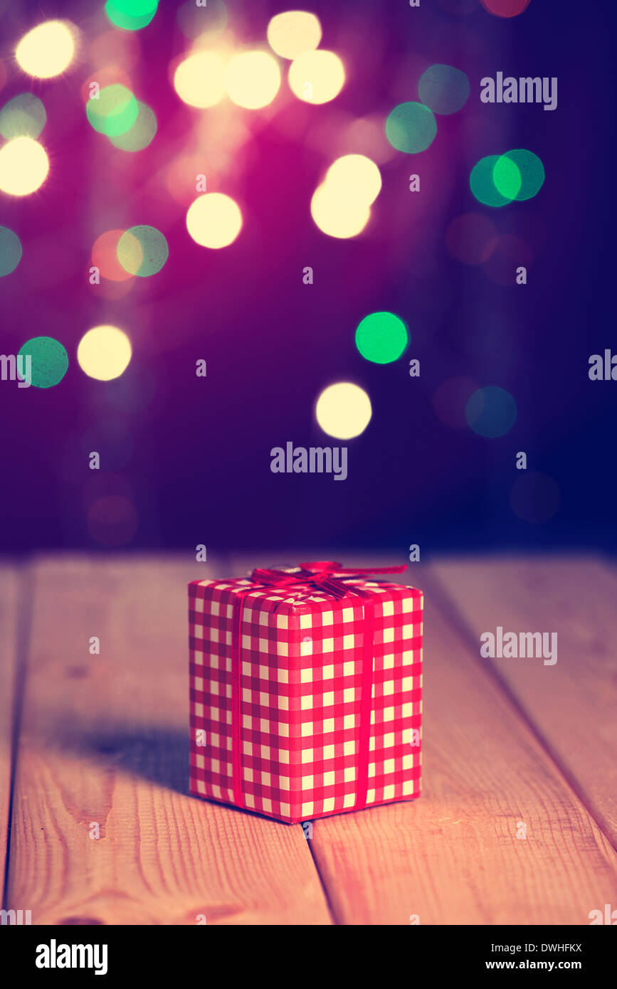 christmas gifts in vintage photo filter Stock Photo Alamy