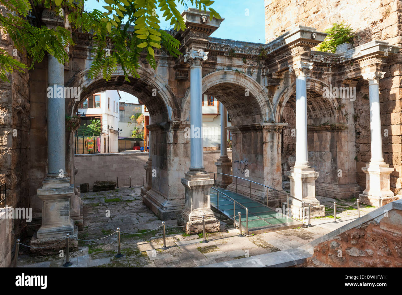 Hadrian's Gate, Antalya Stock Photo - Alamy