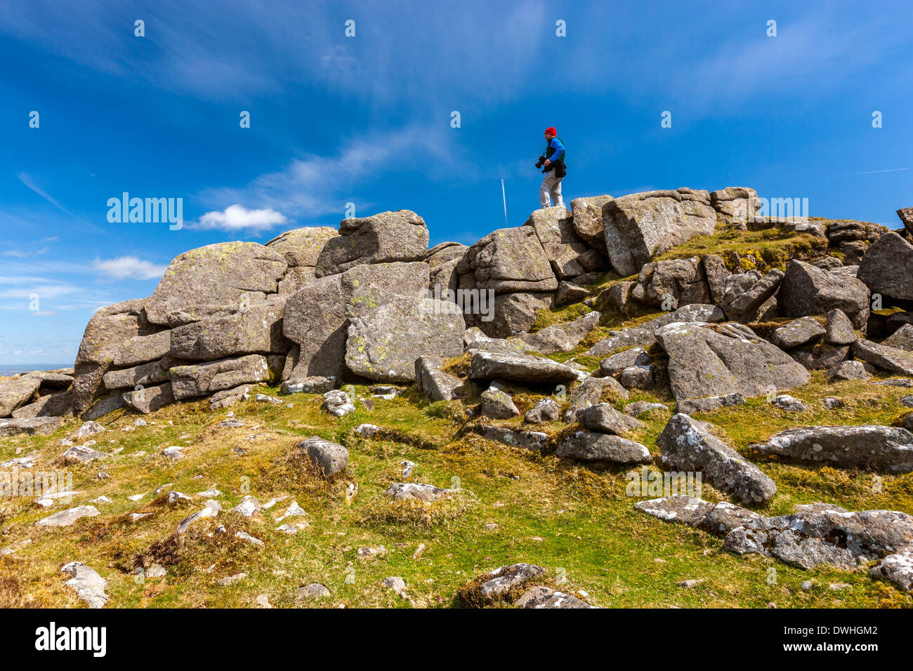 Belstone Common, Dartmoor National Park, Belstone, West Devon, England, UK, Europe. Stock Photo