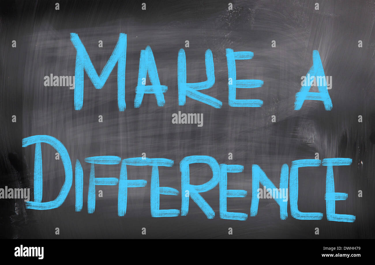 Make A Difference Concept Stock Photo - Alamy