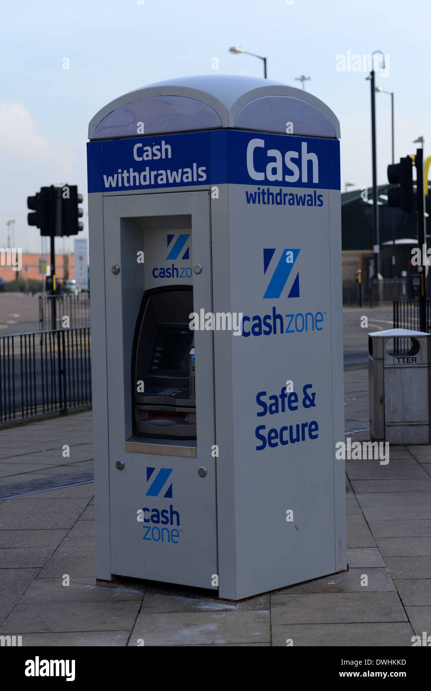 Stand alone cash machine ATM Stock Photo