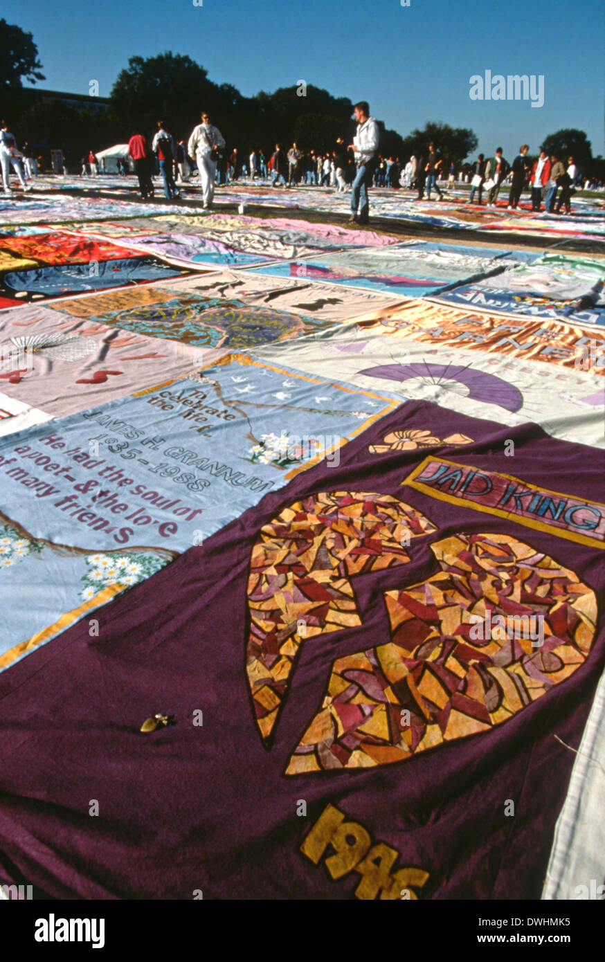 Aids memorial quilt washington High Resolution Stock Photography and