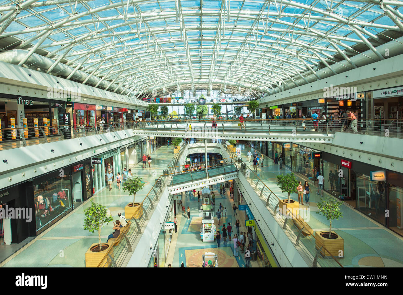 Lisbon indoor shopping mall hi-res stock photography and images - Alamy