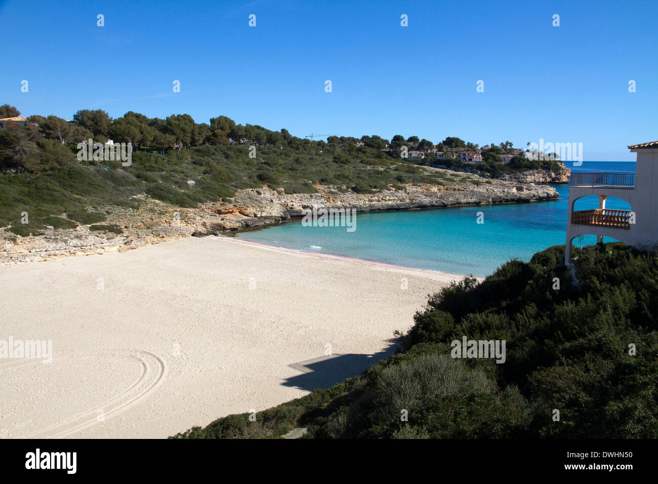 Mallorca Majorca spain beach Cala Anguila Cala Mandia East coast Mallorca Majorca east coast near Portocristo Balearic Islands Stock Photo