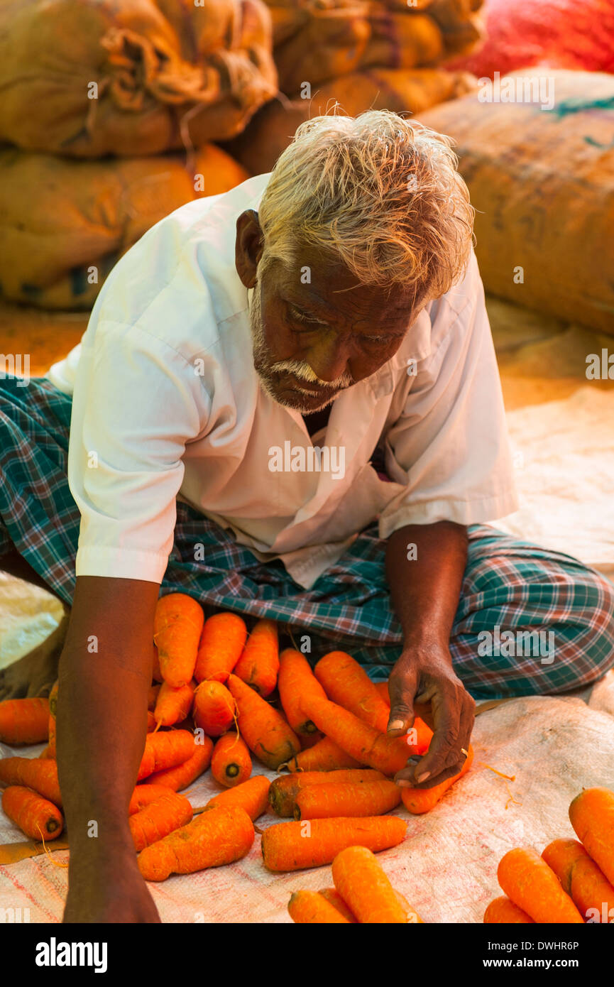 Portrait old tamil man gray hi-res stock photography and images - Alamy