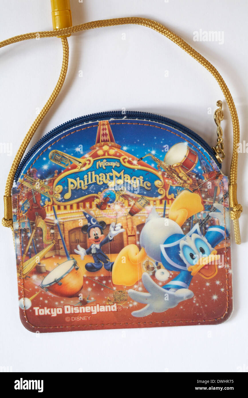 Mickeys PhilharMagic bag set on white background Stock Photo