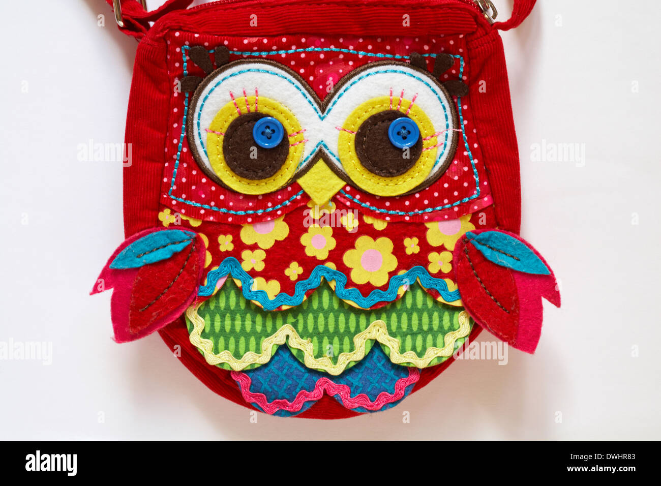 owl bag set on white background girls bag, childs bag, childrens bag