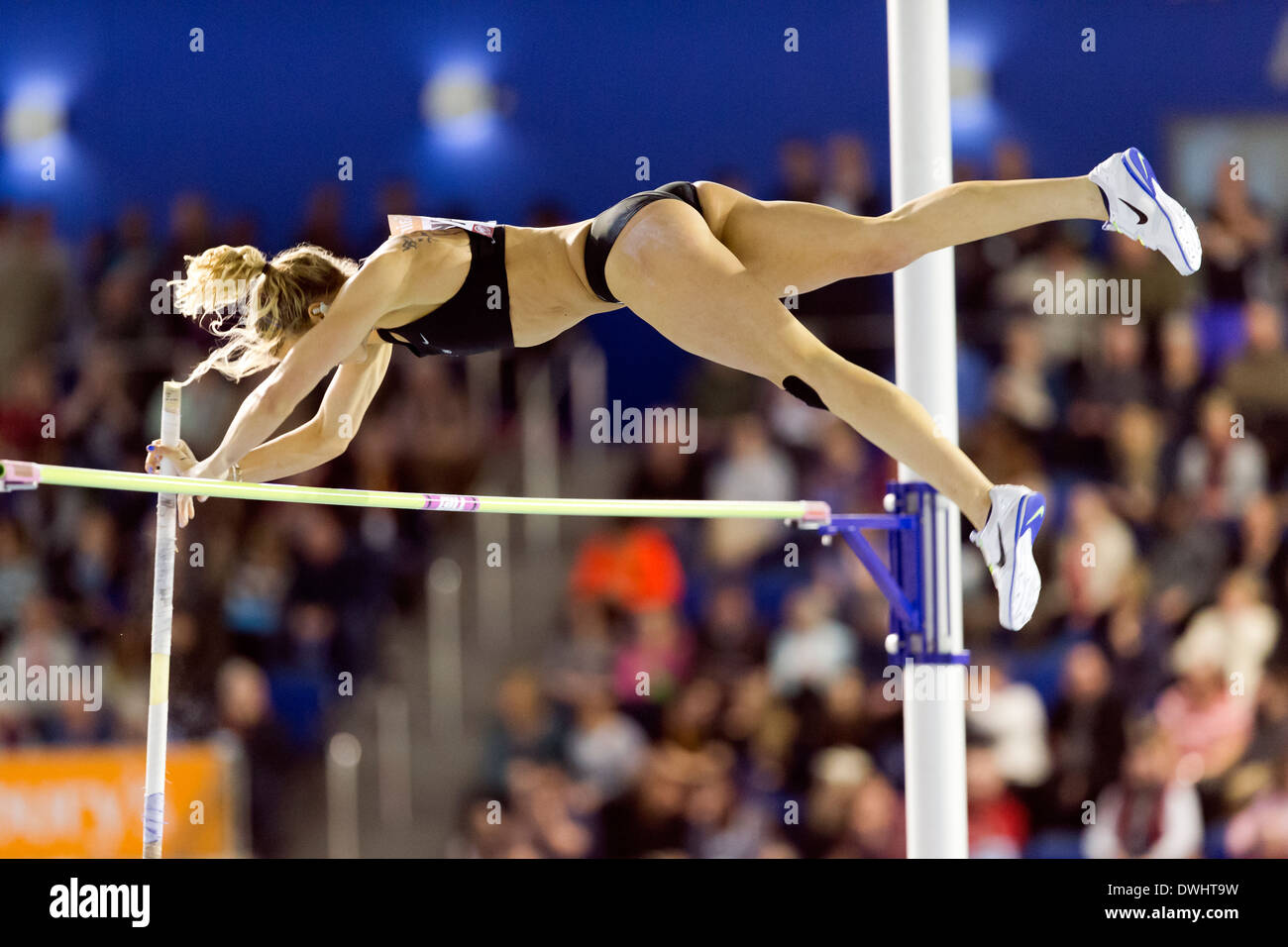 British Female Pole Vaulter High Resolution Stock Photography and